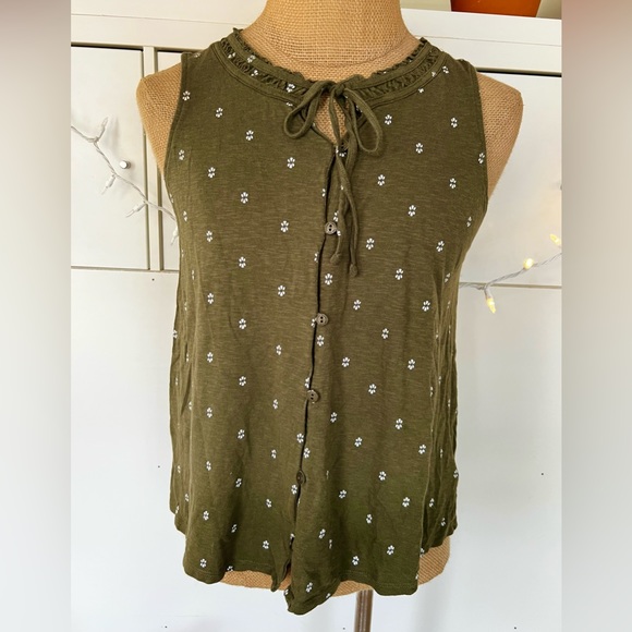 Sonoma dark green blouse - Picture 1 of 4